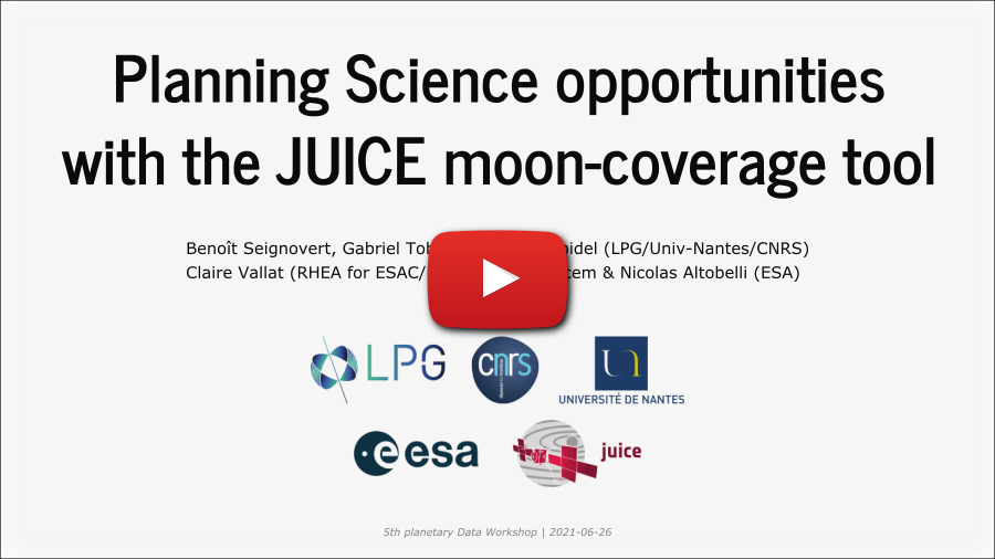 The planetary-coverage tool PDW presentation