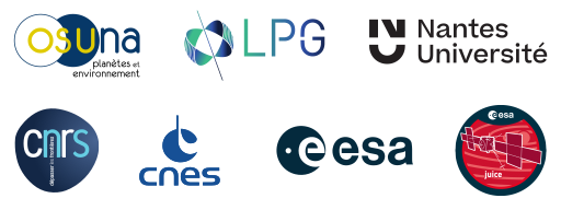 Logos OSUNA / LPG / Nantes Université / CNRS / CNES / ESA / Juice